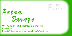 petra darazs business card